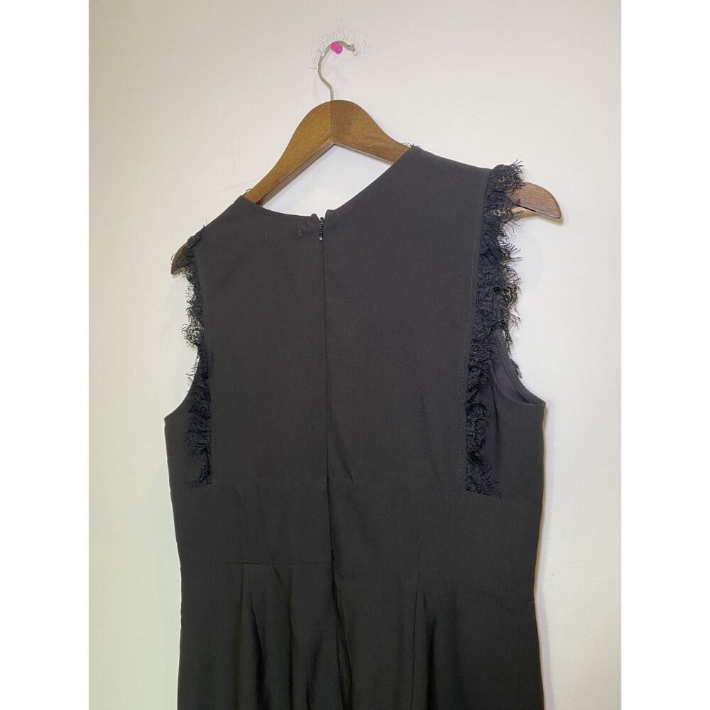 Mi Ami Black Jumpsuit Size Medium Sleek Minimalist One Piece Outfit Chic Evening - Picture 8 of 9
